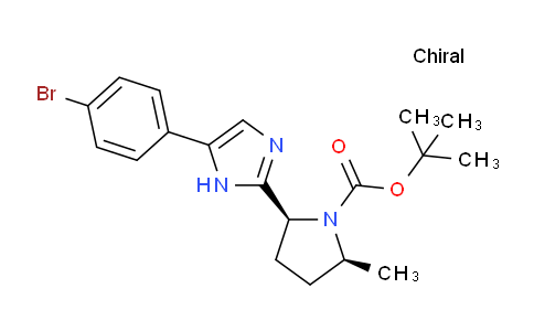 CAS No. 1250939-15-1, (2S,5S)-tert-butyl 2-(5-(4-broMophenyl)-1H-iMidazol-2-yl)-5-Methylpyrrolidine-1-carboxylate