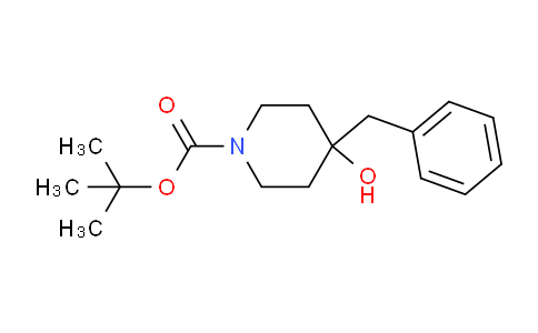 CAS No. 191327-87-4, tert-butyl 4-benzyl-4-hydroxypiperidine-1-carboxylate