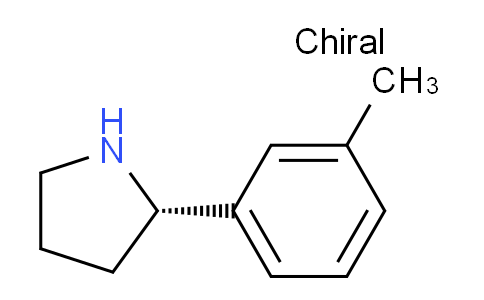 CAS No. 1217781-18-4, (S)-2-(m-tolyl)pyrrolidine
