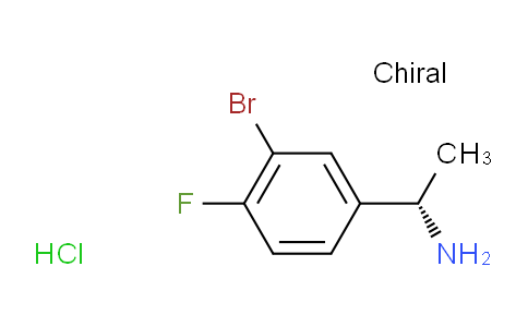 CAS No. 1212376-96-9, (S)-1-(3-Bromo-4-fluorophenyl)ethanamine hydrochloride