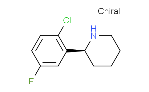 CAS No. 1212976-31-2, (S)-2-(2-chloro-5-fluorophenyl)piperidine