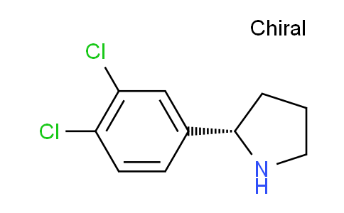 CAS No. 1213386-91-4, (S)-2-(3,4-dichlorophenyl)pyrrolidine