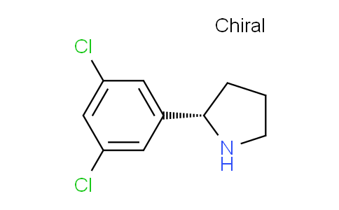 CAS No. 1213552-86-3, (S)-2-(3,5-dichlorophenyl)pyrrolidine