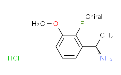 CAS No. 1213603-10-1, (S)-1-(2-Fluoro-3-methoxyphenyl)ethanamine hydrochloride