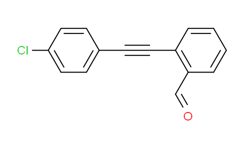 CAS No. 1251832-81-1, 2-((4-Chlorophenyl)ethynyl)benzaldehyde