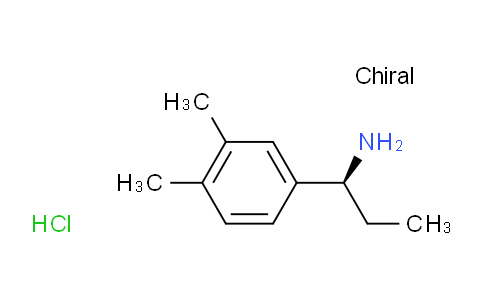 CAS No. 1213597-00-2, (S)-1-(3,4-Dimethylphenyl)propan-1-amine hydrochloride