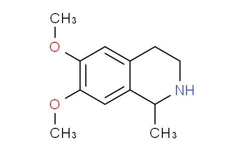 CAS No. 493-48-1, 1,2,3,4-tetrahydro-6,7-dimethoxy-1-methyl-isoquinolin