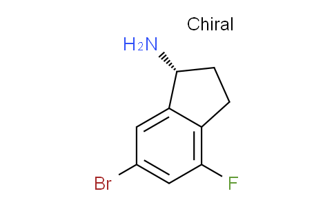 CAS No. 1259857-02-7, (R)-6-bromo-4-fluoro-2,3-dihydro-1H-inden-1-amine