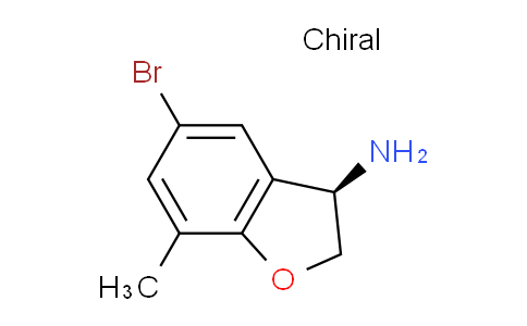 CAS No. 1259786-86-1, (R)-5-bromo-7-methyl-2,3-dihydrobenzofuran-3-amine