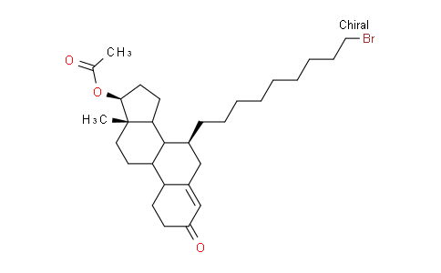 CAS No. 1807900-79-3, (7S,13S,17S)-7-(9-bromononyl)-13-methyl-3-oxo-2,3,6,7,8,9,10,11,12,13,14,15,16,17-tetradecahydro-1H-cyclopenta[a]phenanthren-17-yl acetate