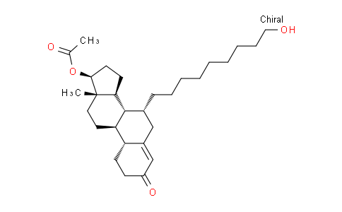 CAS No. 875573-64-1, (7R,8R,9S,10R,13S,14S,17S)-7-(9-hydroxynonyl)-13-methyl-3-oxo-2,3,6,7,8,9,10,11,12,13,14,15,16,17-tetradecahydro-1H-cyclopenta[a]phenanthren-17-yl acetate