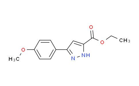 CAS No. 1316754-26-3, Ethyl 3-(4-methoxyphenyl)-1H-pyrazole-5-carboxylate