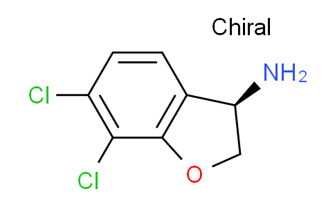 CAS No. 1213494-33-7, (R)-6,7-dichloro-2,3-dihydrobenzofuran-3-amine