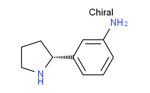 CAS No. 1037082-92-0, 3-((2R)pyrrolidin-2-yl)phenylamine