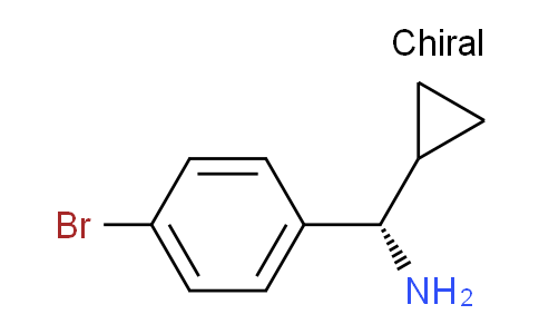 CAS No. 1212952-43-6, (S)-(4-bromophenyl)(cyclopropyl)methanamine