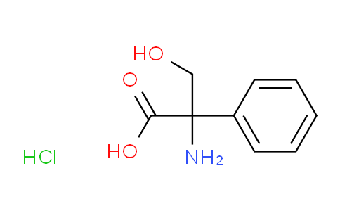 CAS No. 858002-80-9, 2-amino-3-hydroxy-2-phenylpropanoic acid hydrochloride