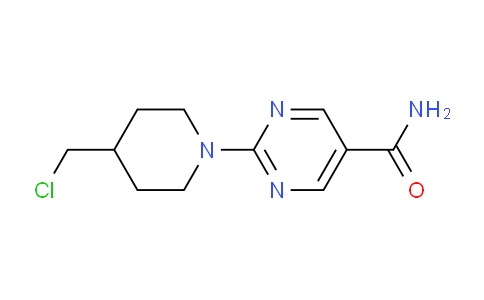 CAS No. 1116339-77-5, 2-(4-(Chloromethyl)piperidin-1-yl)pyrimidine-5-carboxamide