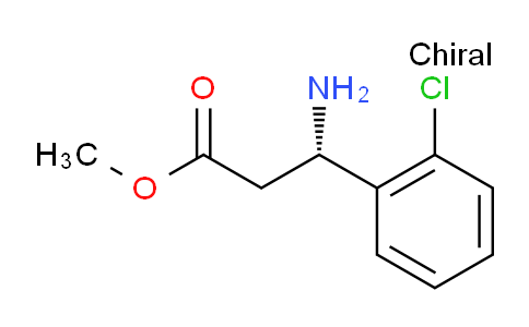 CAS No. 1228559-30-5, Methyl (3S)-3-amino-3-(2-chlorophenyl)propanoate