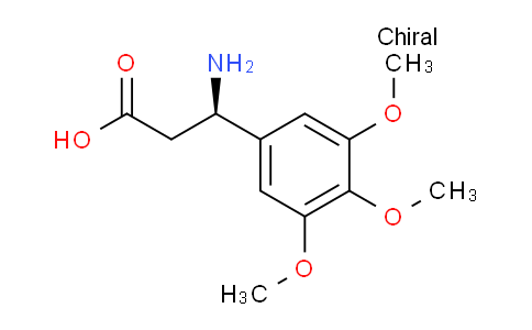 CAS No. 171002-25-8, (R)-3-amino-3-(3,4,5-trimethoxyphenyl)propanoic acid