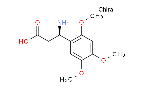 CAS No. 1259860-20-2, (R)-3-amino-3-(2,4,5-trimethoxyphenyl)propanoic acid