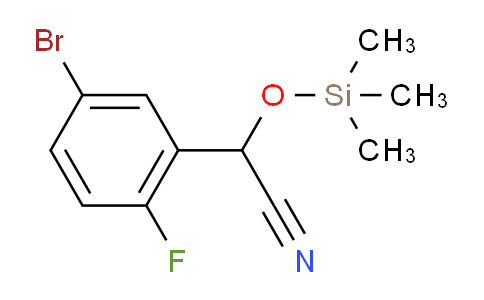 CAS No. 668969-66-2, (5-Bromo-2-fluorophenyl)[(trimethylsilyl)oxy]acetonitrile