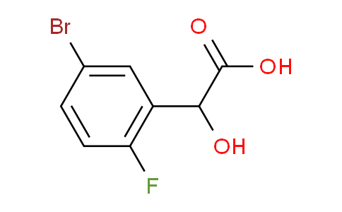 CAS No. 668969-65-1, (5-Bromo-2-fluorophenyl)(hydroxy)acetic acid