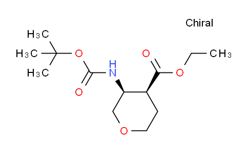 MC821211 | 1363404-85-6 | Cis-ethyl 3-(boc-amino)-tetrahydro-2h-pyran-4-carboxylate