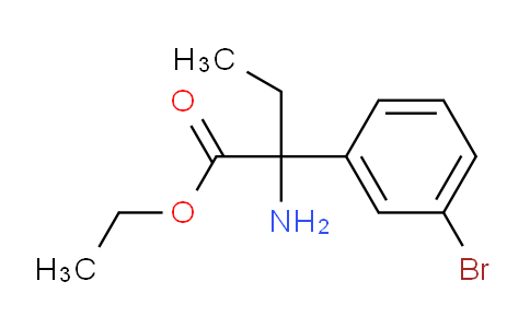 CAS No. 521928-60-9, Ethyl 2-amino-2-(3-bromophenyl)butanoate