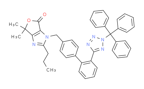 CAS No. 1048948-15-7, 3,6-Dihydro-6,6-diMethyl-2-propyl-3-[[2'-[2-(triphenylMethyl)-2H-tetrazol-5-yl][1,1'-biphenyl]-4-yl]Methyl]-4H-furo[3,4-d]iMidazol-4-one