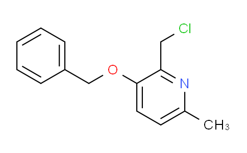CAS No. 856842-30-3, 3-(benzyloxy)-2-(chloromethyl)-6-methylpyridine