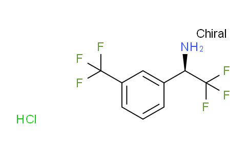 CAS No. 1391469-75-2, (R)-2,2,2-Trifluoro-1-(3-(trifluoromethyl)phenyl)ethanamine hydrochloride