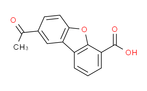 CAS No. 854395-65-6, 8-Acetyl-dibenzofuran-4-carboxylic acid