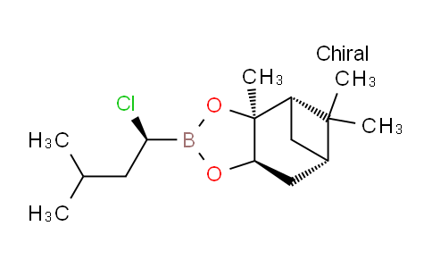 CAS No. 85167-14-2, (3aS,4S,6S,7aR)-2-[(1S)-1-chloro-3-methylbutyl]-3a,5,5-trimethylhexahydro-4,6-methano-1,3,2-benzodioxaborole