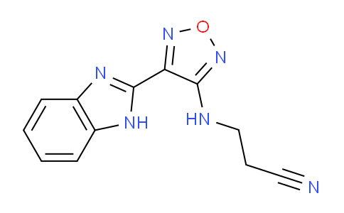 CAS No. 798578-48-0, 4-(1H-benzimidazol-2-yl)-furazan-3-yl-N-(2-cyanoethyl)-amine