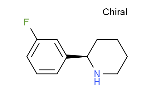 CAS No. 1228570-05-5, (R)-2-(3-Fluorophenyl)piperidine