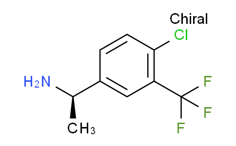 CAS No. 1080064-51-2, (R)-1-(4-chloro-3-(trifluoromethyl)phenyl)ethan-1-amine