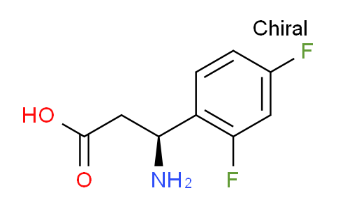 CAS No. 612532-16-8, (S)-3-amino-3-(2,4-difluorophenyl)propanoic acid