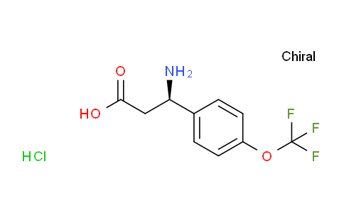 CAS No. 712321-33-0, (R)-3-amino-3-(4-(trifluoromethoxy)phenyl)propanoic acid hcl