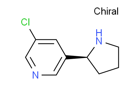 CAS No. 71606-33-2, (S)-3-chloro-5-(pyrrolidin-2-yl)pyridine