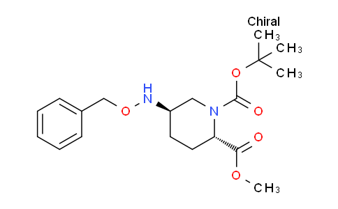 CAS No. 1690348-12-9, (2S,5R)-1-tert-butyl 2-methyl 5-((benzyloxy)amino)piperidine-1,2-dicarboxylate