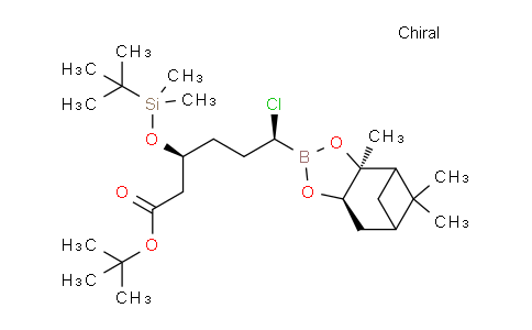 CAS No. 1681053-96-2, (3S,6S)-tert-butyl 3-(tert-butyldimethylsilyloxy)-6-chloro-6-[(2S,6R)-2,9,9-trimethyl-3,5-dioxa-4-boratricyclo[6.1.1.02,6]decan-4-yl]hexanoate