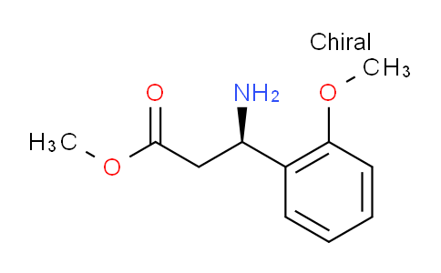 CAS No. 1213105-49-7, (R)-Methyl 3-amino-3-(2-methoxyphenyl)propanoate