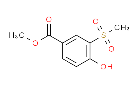 CAS No. 158607-82-0, 4-Hydroxy-3-methanesulfonyl-benzoic acid methyl ester
