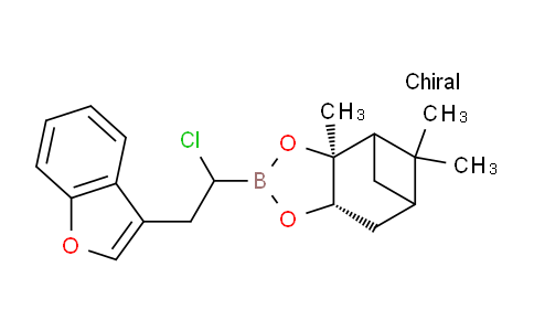 CAS No. 1444010-81-4, (2S,6S)-4-[2-(1-Benzofuran-3-yl)-1-chloroethyl]-2,9,9-trimethyl-3,5-dioxa-4-boratricyclo[6.1.1.02,6]decane