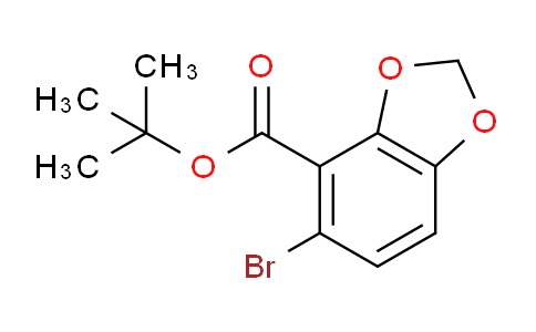 CAS No. 1337985-21-3, 5-Bromo-benzo[1,3]dioxole-4-carboxylic acid tert-butyl ester