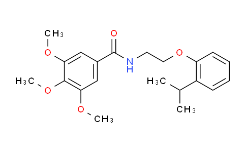 CAS No. 385382-71-8, N-[2-(2-isopropylphenoxy)ethyl]-3,4,5-trimethoxybenzamide