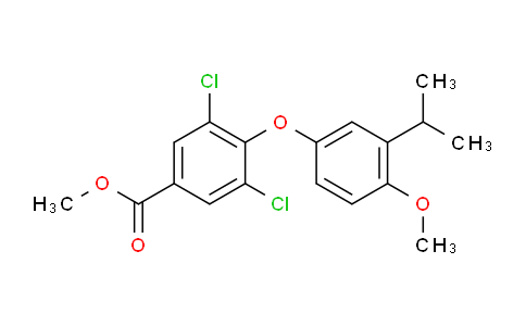 CAS No. 219692-18-9, methyl 3,5-dichloro-4-(3-isopropyl-4-methoxyphenoxy)benzoate