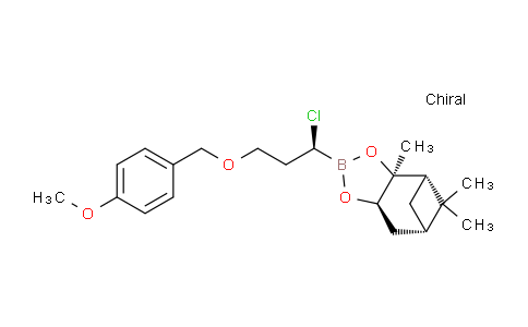 CAS No. 1140737-57-0, (3aS,4S,6S,7aR)-2-((S)-1-chloro-3-((4-methoxybenzyl)oxy)propyl)-3a,5,5-trimethylhexahydro-4,6-methanobenzo[d][1,3,2]dioxaborole