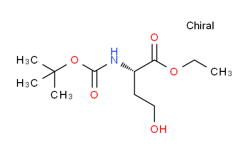 CAS No. 147325-09-5, (S)-Ethyl 2-((tert-butoxycarbonyl)amino)-4-hydroxybutanoate