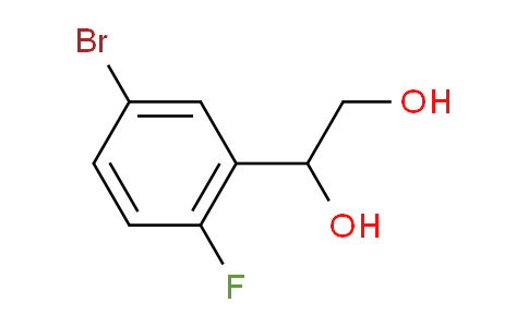CAS No. 1555837-12-1, 1-(5-Bromo-2-fluorophenyl)ethane-1,2-diol